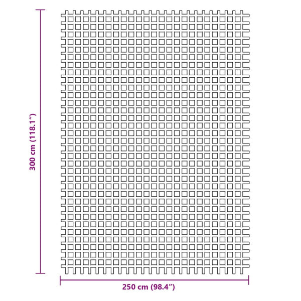 vidaXL Tapis de tente bleu 3x2,5 m