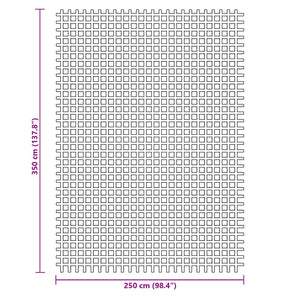 Blauer Zeltteppich 3,5x2,5 m