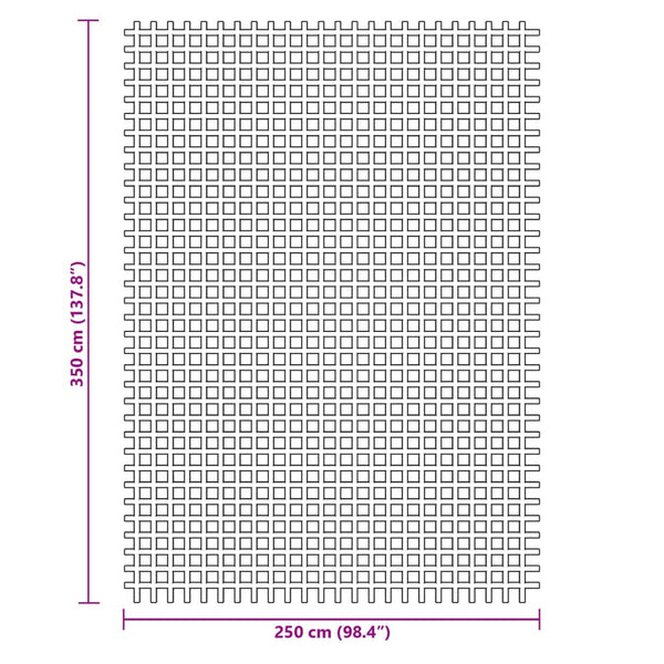 Blauer Zeltteppich 3,5x2,5 m