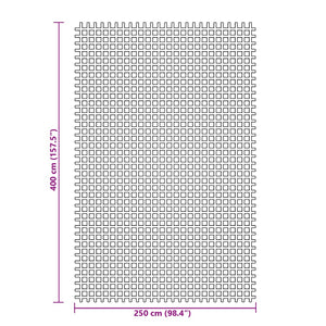 vidaXL Tapis de tente Bleu 4x2,5 m