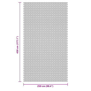 Blauer Zeltteppich 4,5x2,5 m