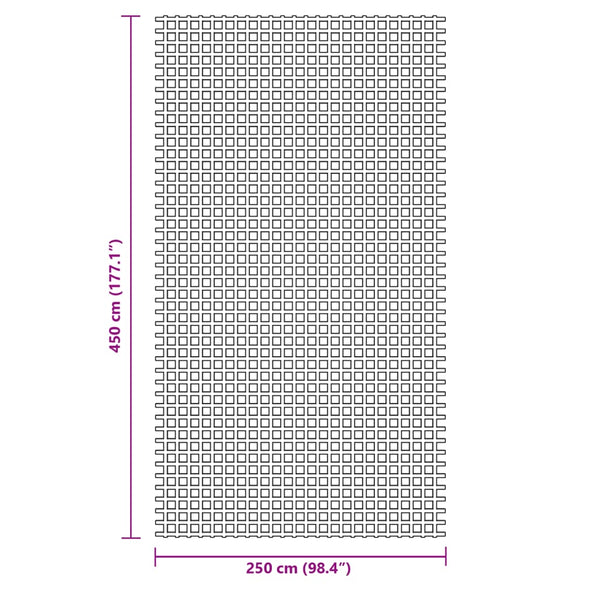 Blauer Zeltteppich 4,5x2,5 m