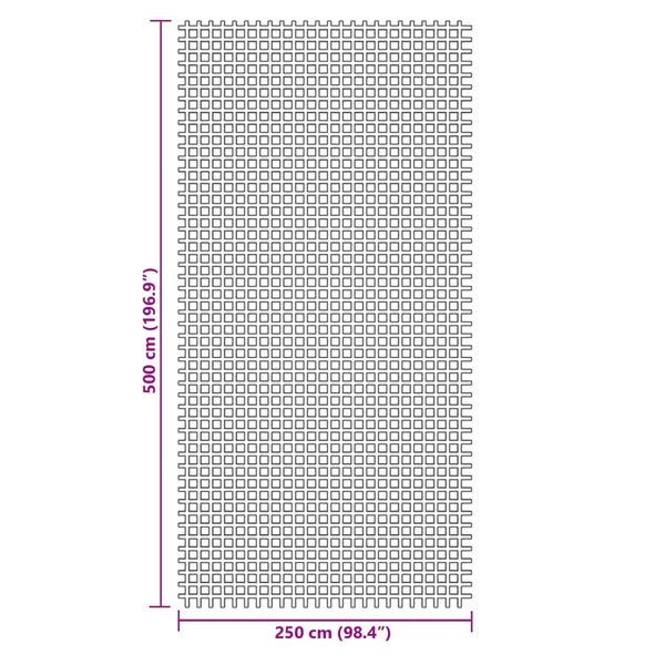 Blauer Zeltteppich 5x2,5 m