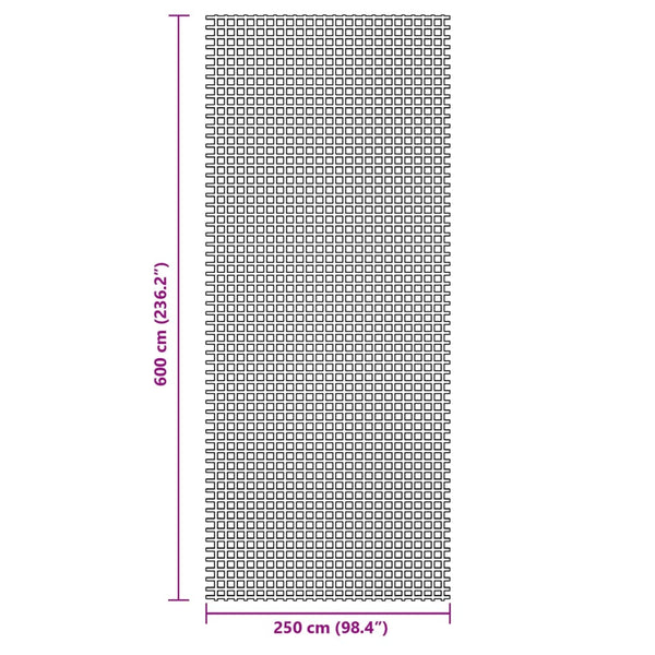 Blauer Zeltteppich 6x2,5 m