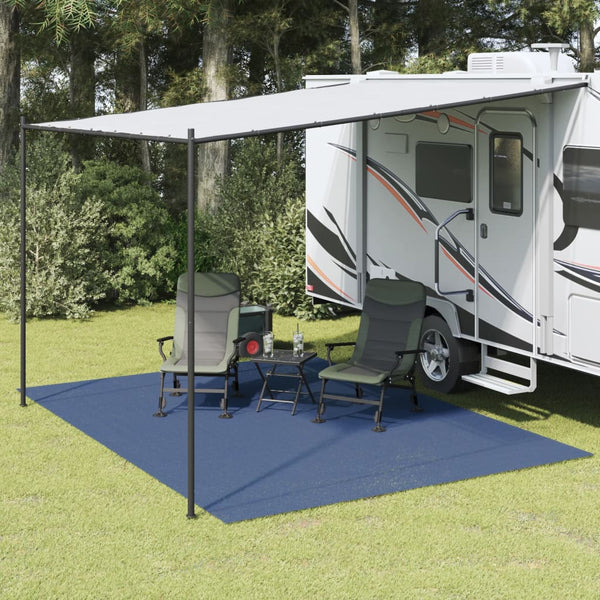 Blauer Zeltteppich 4x3 m