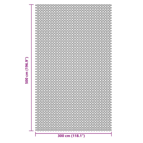 Blauer Zeltteppich 5x3 m