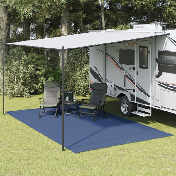 Blauer Zeltteppich 5x3 m
