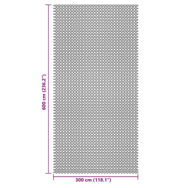 Blauer Zeltteppich 6x3 m