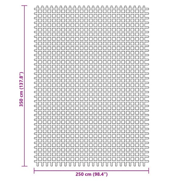Grüner Zeltteppich 3,5x2,5 m