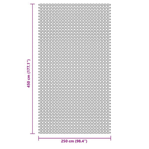 Grüner Zeltteppich 4,5x2,5 m