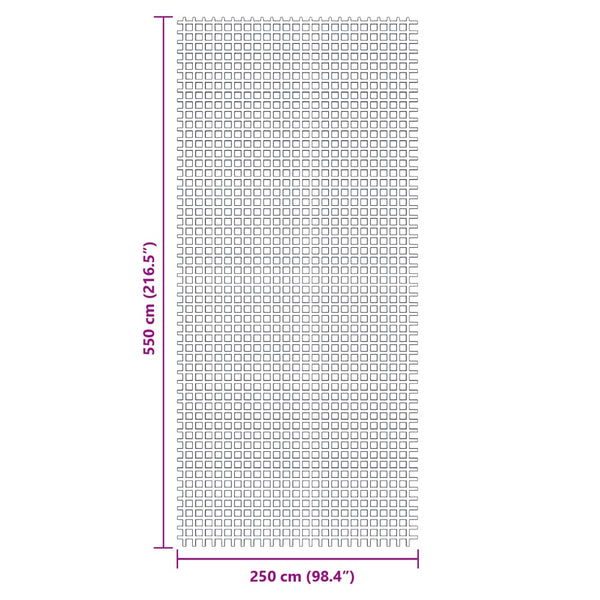 Grüner Zeltteppich 5,5x2,5 m