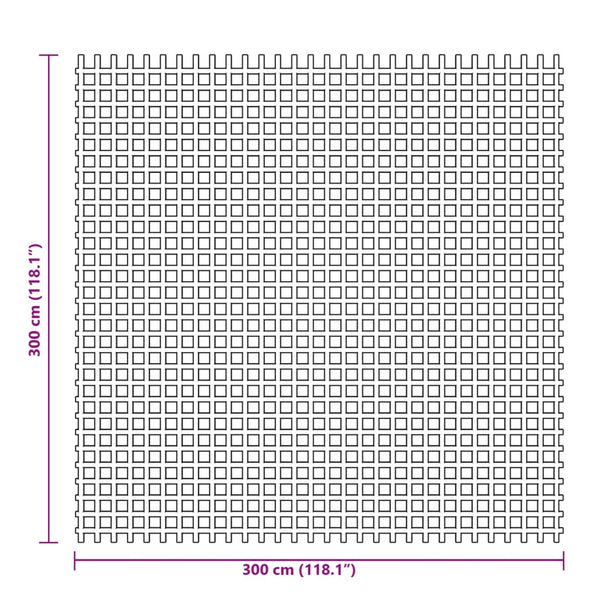 Grüner Zeltteppich 3x3 m