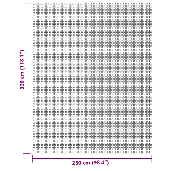 Zeltteppich Creme 3x2,5 m