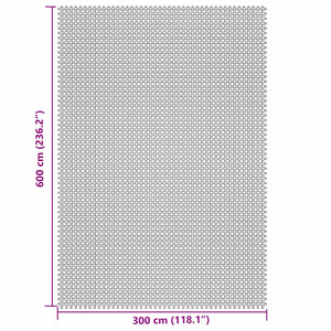 Zeltteppich Creme 6x3 m