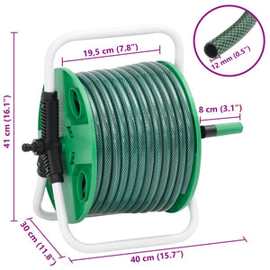 Freistehende Schlauchtrommel mit 30m PVC-Schlauch