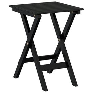 Schaukelstuhl mit Tisch Schwarz Pappelholz