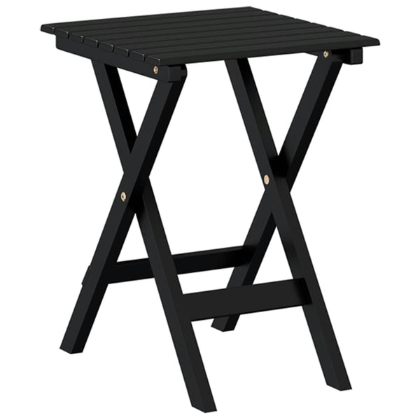 Schaukelstuhl mit Tisch Schwarz Pappelholz