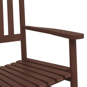 Schaukelstuhl mit Klapptisch Braun