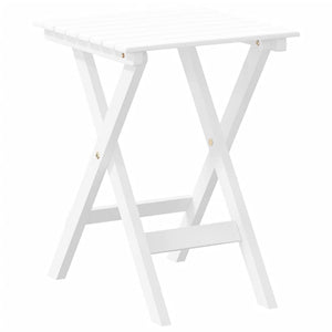 Schaukelstuhl mit Tisch, Pappelholz Weiß