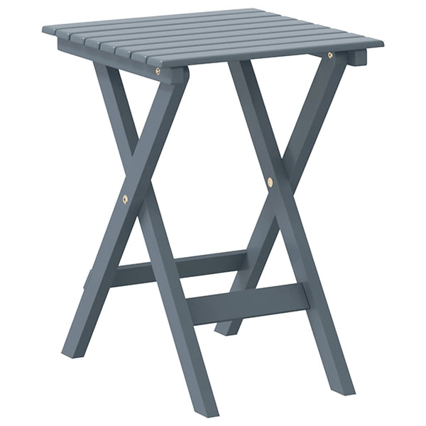 Schaukelstuhl mit Tisch Grau Pappelholz