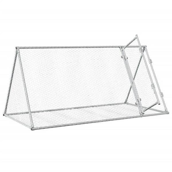 Hasenstall Silber Verzinkt 200x105x91cm