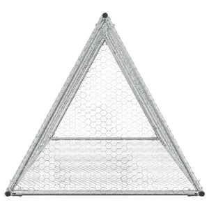 Hasenstall Silber Verzinkt 200x105x91cm