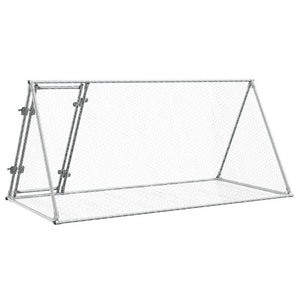 Hasenstall Silber Verzinkt 200x105x91cm