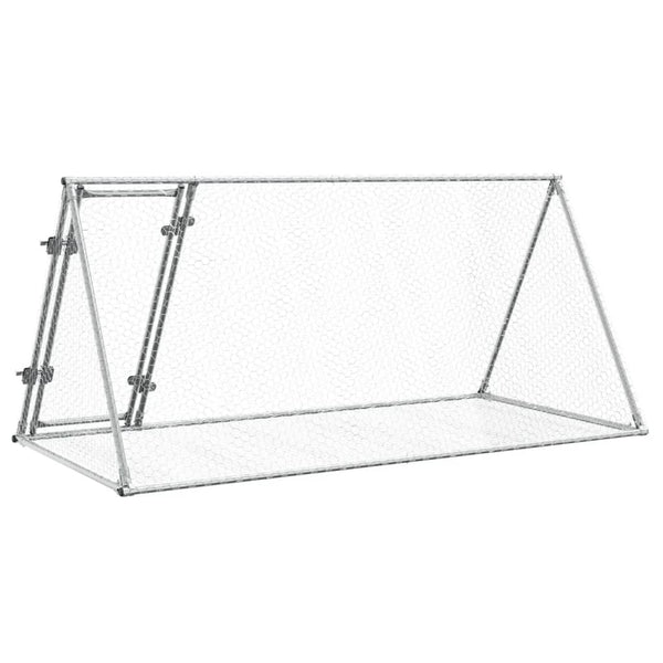 Hasenstall Silber Verzinkt 200x105x91cm