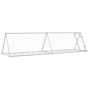 Hasenstall Silber Verzinkt 400x105x91cm