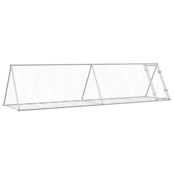 Hasenstall Silber Verzinkt 400x105x91cm