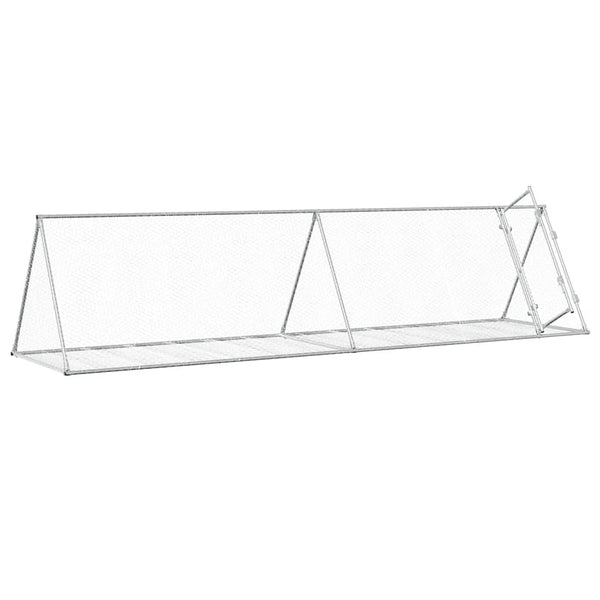 Hasenstall Silber Verzinkt 400x105x91cm