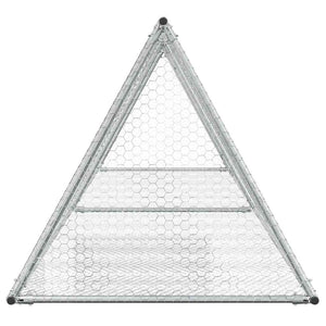 Hasenstall Silber Verzinkt 400x105x91cm