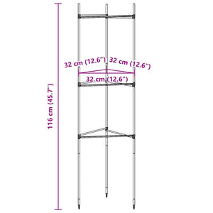 Tomatenkäfige 4er Set, 116cm