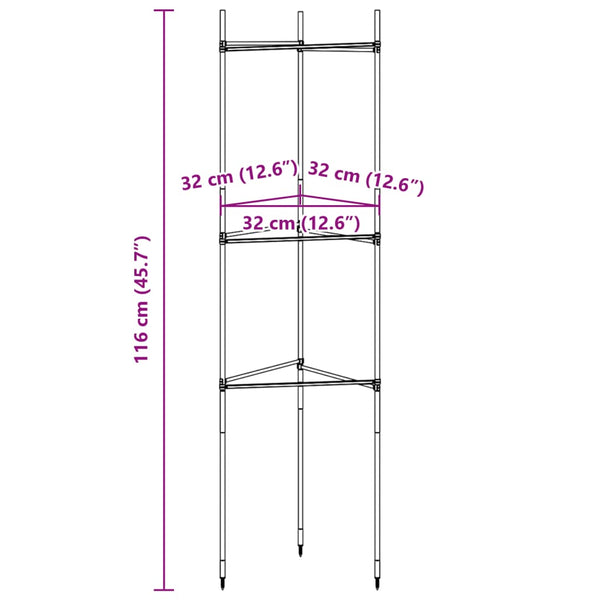 Tomatenkäfige 4er Set, 116cm