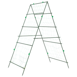 Pflanzennetz A-Rahmen Stahl 2er Set