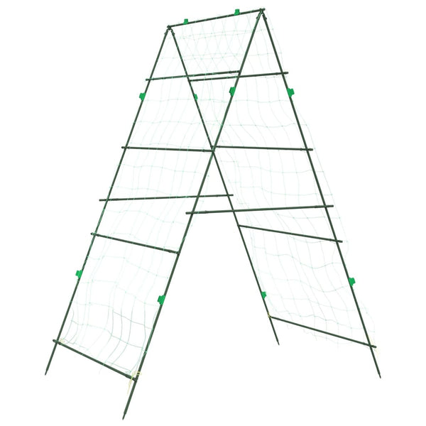 Pflanzennetz A-Rahmen Stahl 2er Set
