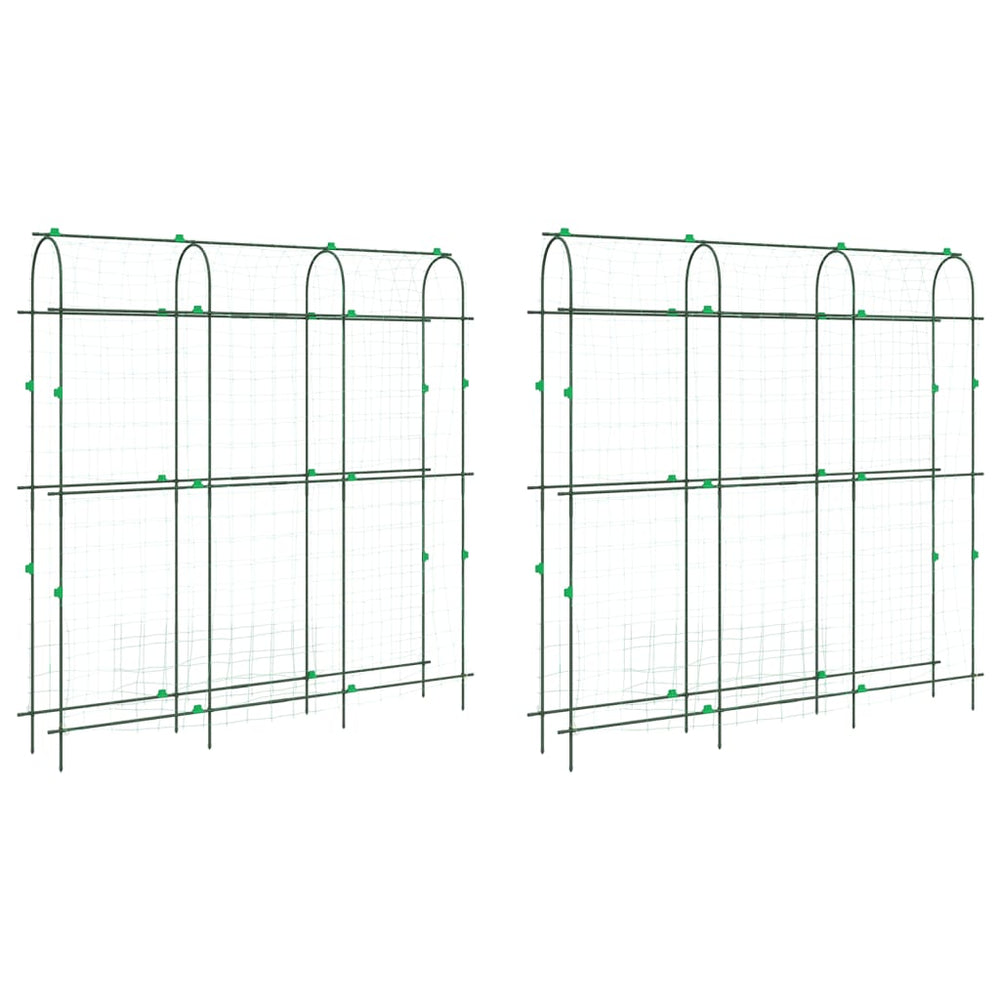 Pflanzennetze U-Rahmen Stahl 2er Set