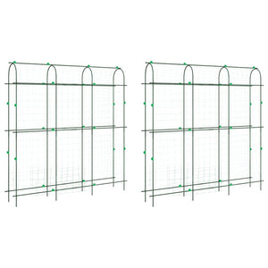 Pflanzennetze U-Rahmen Stahl 2er Set