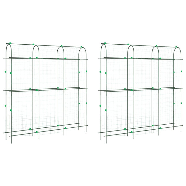 Pflanzennetze U-Rahmen Stahl 2er Set