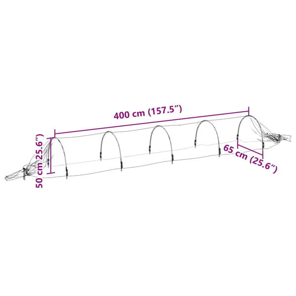 Netztunnel 3er Set 1,5x5 m