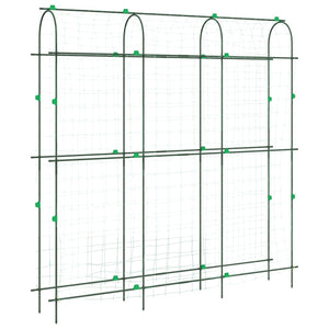 Pflanzennetze U-Rahmen Stahl 3er Set
