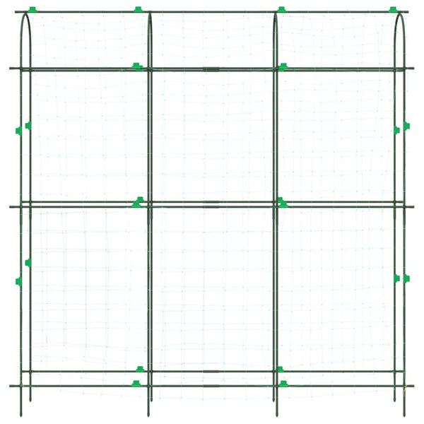 Pflanzennetze U-Rahmen Stahl 3er Set
