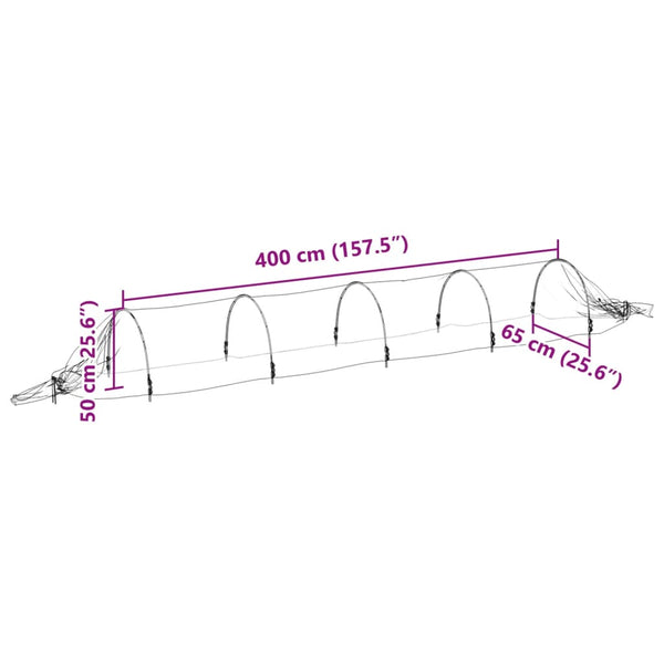 Netztunnel 4er Set 1,5x5 m