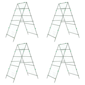 Pflanzennetz A-Rahmen Stahl, 4er Set