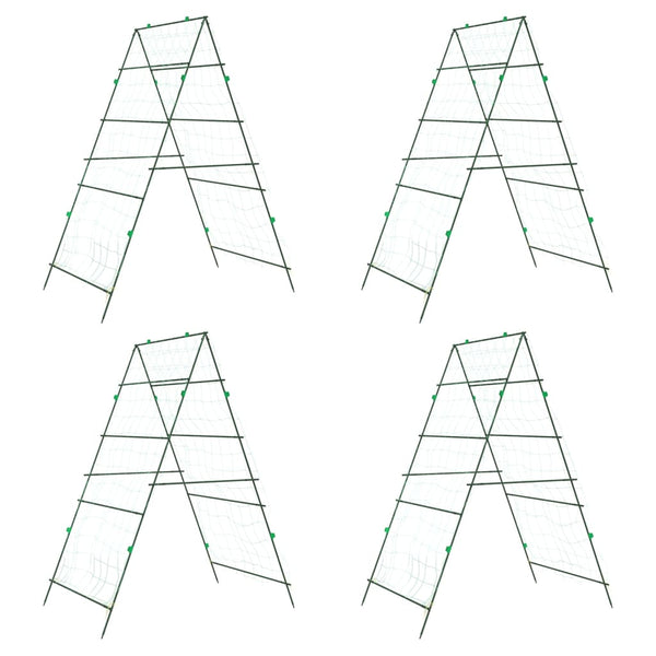 Pflanzennetz A-Rahmen Stahl, 4er Set
