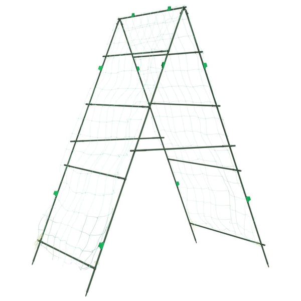 Pflanzennetz A-Rahmen Stahl, 4er Set