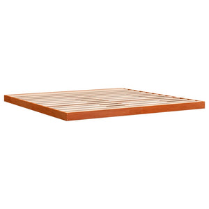 Massivholzbett Kiefer Wachsbraun 200x200