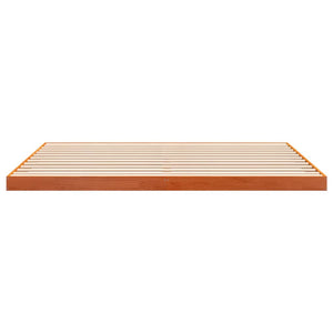 Massivholzbett Kiefer Wachsbraun 200x200