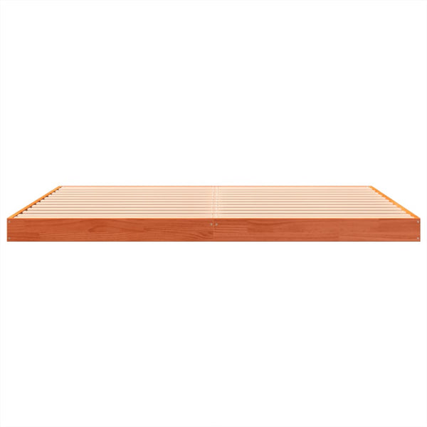 Massivholzbett Kiefer 150x200 cm Wachsbraun