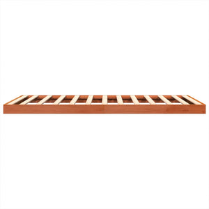 Massivholzbett Kiefer 135x190 cm Wachsbraun